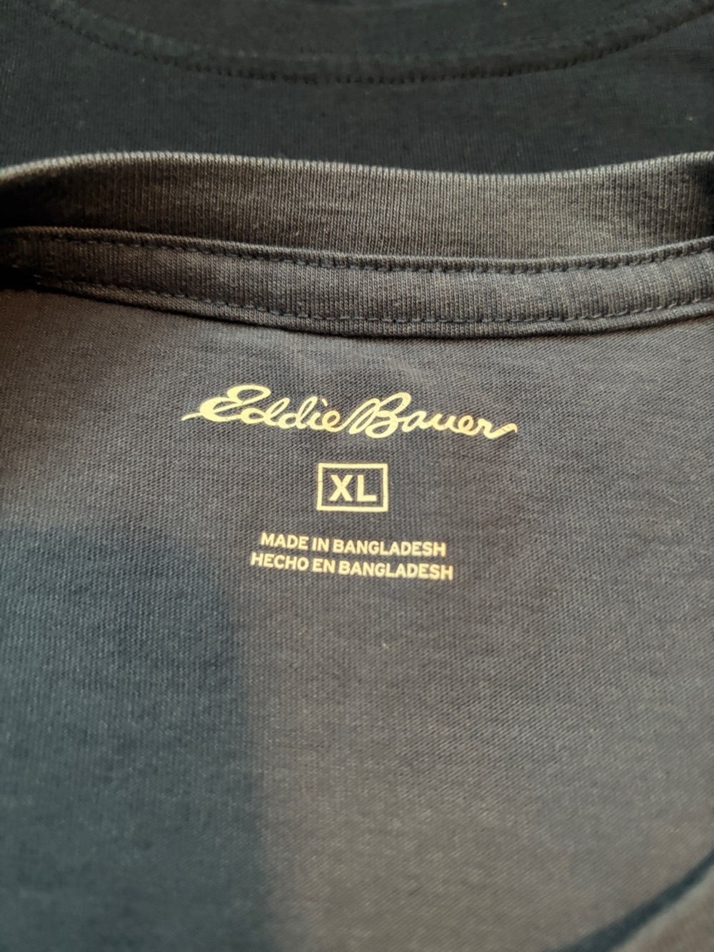 Eddie Bauer Men’s Short Sleeve Crew Tee Trio - Light Gray, Slate Blue and Navy - Picture 2 of 9